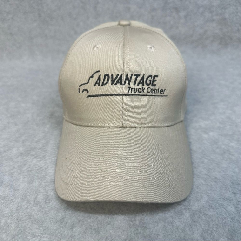 Advantage Truck Center Hat Adult‎ OSFA Beige Hook And Loop Transportation Casual